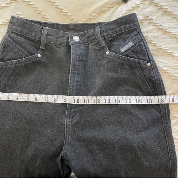 Vintage Rockie Mountain Jeans 9/10 Women’s 26x36 Black Made In USA RN17902 - Picture 10 of 12